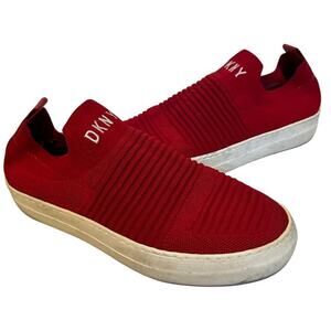 DKNY Size 8.5 Red Slip On Low Top Sneakers Streetwear